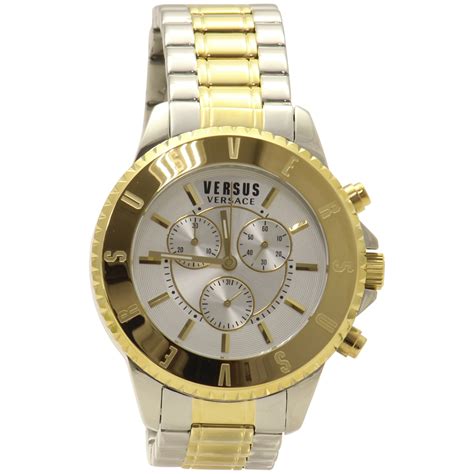 mens versus versace gold watch|silver versace watch men.